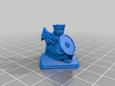 Heroquest Female Dwarf 3D Printer Model