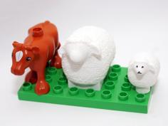 Wooly Sheep Duplo Mini & MAXI 3D Printer Model