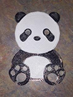 Panda Bear Earbud Wrapper 3D Printer Model