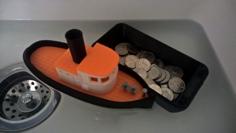 Barge With Tugboat 3D Printer Model