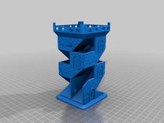 Castle Dice Tower 3D Printer Model