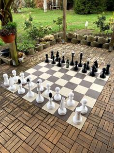 Garden Chess Set/boxes 3D Printer Model