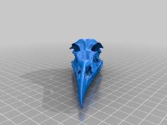 Gull Skull USB Holder 3D Printer Model