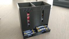 Battery Dispenser Dual : AAA & AA 3D Printer Model