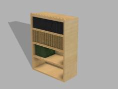 Miniature Bookshelf 3D Printer Model