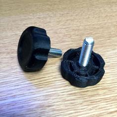 Leg Leveler W. Embedded M8-bolt 3D Printer Model