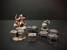 Delving Decor: Dwarven Loot Markers (28mm/Heroic Scale) 3D Printer Model