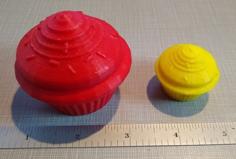 Cupcake With Sprinkles – Magnet 3D Printer Model