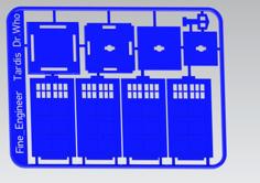 Tardis Police Box Kit Card Dr Who Updated 3D Printer Model