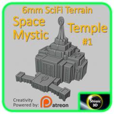 SciFi Building – Unity City – Space Mystic Temple – 6mm 3D Printer Model