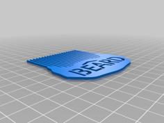 Beard Comb 3D Printer Model