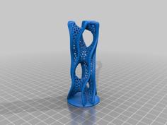 Print Competition Voronoi D Tower 1/4 Res 1/2 Size By @Dizingof 3D Printer Model