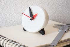 Functional Desktop/Bedside Clock 3D Printer Model