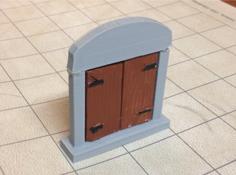 D&D Swinging Double Doors 3D Printer Model