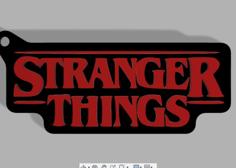 Stranger Things Logo Keychain 3D Printer Model