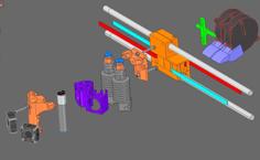 3D Printer Minimal X Carriage [#SCOUTcorexy Design] 3D Printer Model