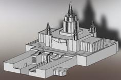 Oakland Temple, Internal Lighting 3D Printer Model