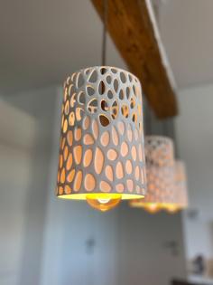 Voronoi Dining Table Lamp 3D Printer Model