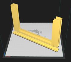 Fire 8 HD Wall Mount Sectioned With Command Strip Supports 3D Printer Model