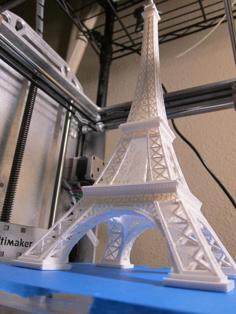 Eiffel Tower (Scaled 3x) Printed On Ultimaker 3D Printer Model