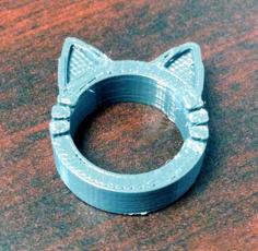 Cat Kitty Ring 3D Printer Model