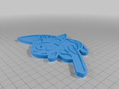 Umbreon Keychain, Pokémon Keychain, Eevee Charm, Pokémon Charm, 3D Printed Keychain 3D Printer Model