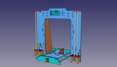 Anet A8 Monolith Frame Plus New Braces And All Printer Parts Refined 3D Printer Model