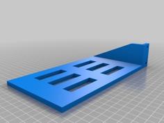 1U Half-rack Shelf (1 Post) 3D Printer Model