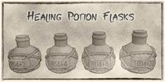 Healing Potion Bottles For Dungeons & Dragons Or Other Fantasy Tabletop Games 3D Printer Model