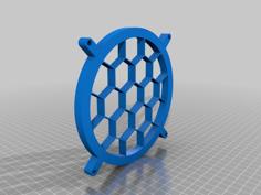 Honeycomb 140mm Fan Grill 3D Printer Model