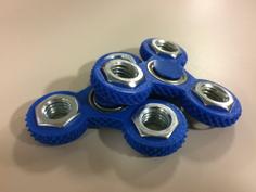 Knurled Tri-Spinner Fidget Widget / Triple Bearing Spinner 3D Printer Model