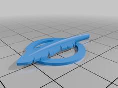 Jack Rose Brooch 3D Printer Model