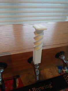 Twisted Spike Tap Handle 3D Printer Model