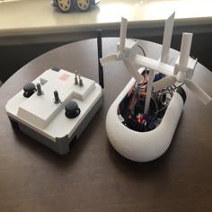 3D Printed Arduino RC Airboat With Controller 3D Printer Model