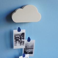 Cloud Memory – Wall Storage And Photo Hanger 3D Printer Model