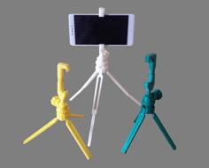 Compact Phone Tripod 3D Printer Model