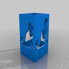 Cat Bookmark Or Pencil Holder 3D Printer Model