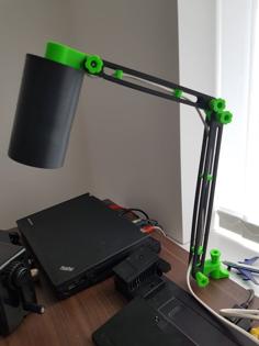 Modular Articulating Desk Lamp 3D Printer Model