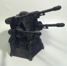 28mm Quad Anti-Air Turret 3D Printer Model