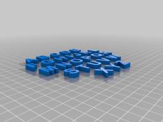 Alphabet 3D Printer Model