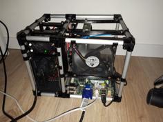 Mini-ITX NAS Open Frame 3D Printer Model