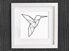 Customizable Origami Hummingbird 3D Printer Model