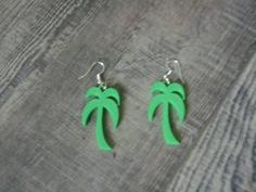 Palm Tree Earring 3D Printer Model