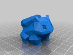 Low-Poly Bulbasaur Planter 3D Printer Model