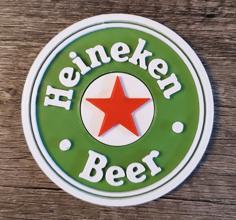 Heineken Bar Coaster 3D Printer Model