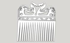 Viking Comb 3D Printer Model