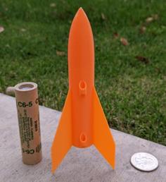 Sky Bullet Tiny Rocket For C Motors 3D Printer Model