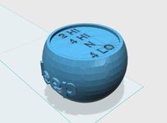 Jeep Transfer Case Shifter Knob 3D Printer Model