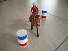 Barrel Racing For Toy Horses 3D Printer Model