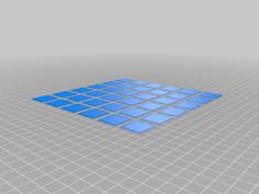 Parametizable Bed Levelling Calibration Test 3D Printer Model